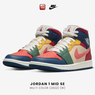 Nike air jordan 1 mid multicolor clearance