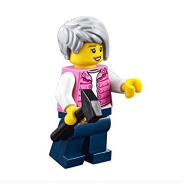LEGO 60202 Part Out CTY0912 Female Camper Vest Jacket Mini Figure