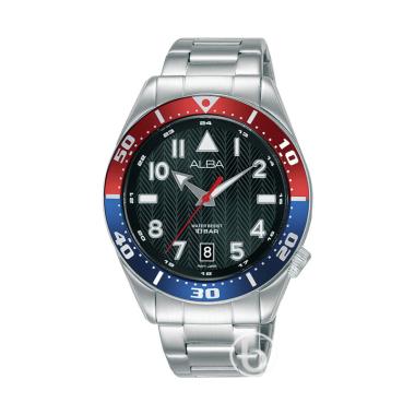 Alba Analog Quartz Jam Tangan Pria [AS-941X1/ Original] Blue Red