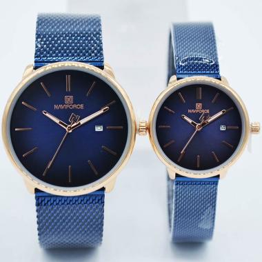 Naviforce Jam Tangan Couple Pria [Original/ NF3012M] navy rose gold
