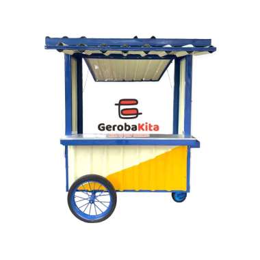 Booth semi Container roda dorong