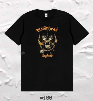 T-shirt Motorhead Kaos Band Metal Motorhead Tengkoraak M