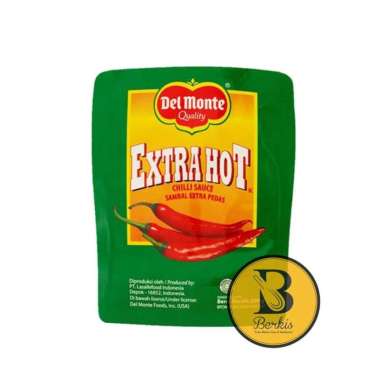 Del Monte Saus Sambal Ekstra Hot Pouch 200 Gr / Saos Cabe Delmonte