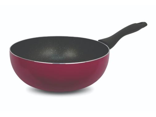 Kirin Teflon Wajan Lado-Lado Series Deep Wok [18 cm] Multicolor