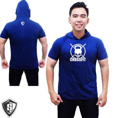 Kaos Hoodie Switer Gym Crossfit Pria L