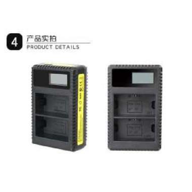 Charger Baterai Kamera 2 Slot for Canon 7D 5D 5DS 60D 70D 80D LP-E6