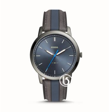 Fossil The Minimalist Striped Jam Tangan Pria [Original/ 5555] Blue Smoke