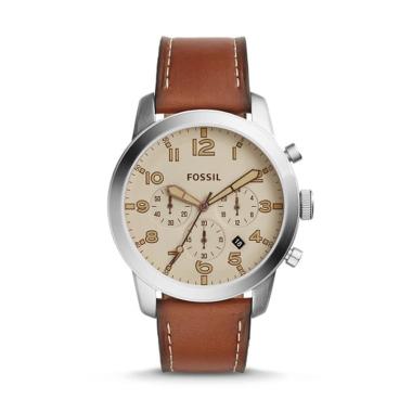 Fossil Pilot Chronograph Jam Tangan Pria [Original/ 5144] Beige Brown
