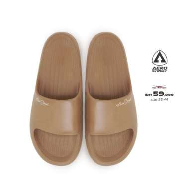 Aerostreet 36-44 Ceilo Mocca - Sandal Selop Pria Wanita AAAAA 36