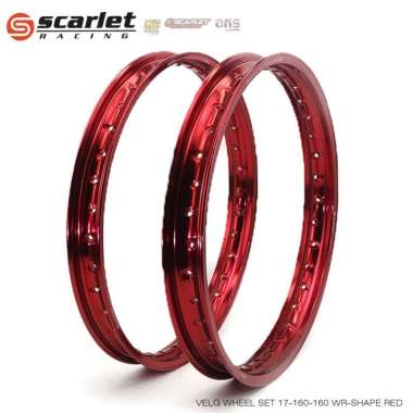 Scarlet Racing - Velg Pelek Rim Aloy Ring 17 160 160 WM WR Shape Wm silver