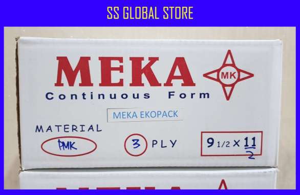 KERTAS KOMPUTER/CONTINUOUS FORM 91/2 X11" 3PLY NCR MEKA EKOPACK 3PLY NCR WRN