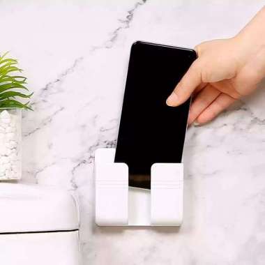 wall mounted phone holder charger - phone holder tempel dinding Hijau