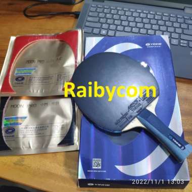 Bet Pingpong Tenis Meja Yinhe V14 Pro Karet Moon Pro Soft Medium Bat