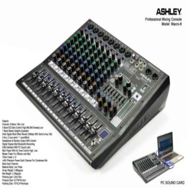 Mixer Audio Ashley Macro 8 / Macro8 8 Channel