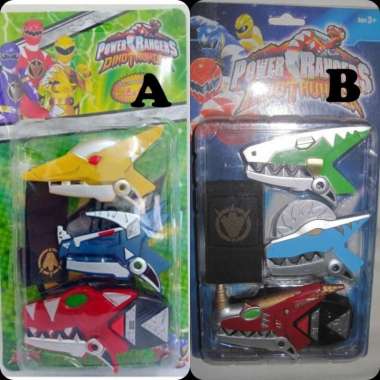 Mainan Gelang Perubahan Power Rangers Dino Thunder - Jam Ranger A. Card Hijau