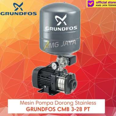 Mesin Pompa Pendorong Booster Multistage Pump Grundfos CMB 3-28 PT