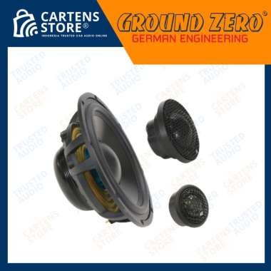Speaker 3 Way Ground Zero GZUC 165.3 SQ-ACT By Cartens-Store.com Hitam