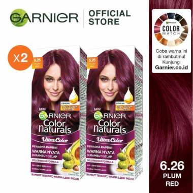 Promo Harga Garnier Hair Color 6.26 Plum Red 105 ml - Blibli