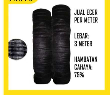 Paranet 75% Ecer Paranet 1 Meter x 3 Meter Kualitas Terbaik Eceran Paranet 75% - 5mx3m