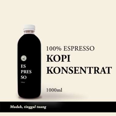 Espresso Cair Kopi Susu 1 liter Kopi Konsentrat