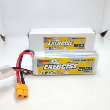 Baterai LiPo 3S 25C 2200mAh 24.4WH EXERCISE Li-po Battery 11.1v 12.6v