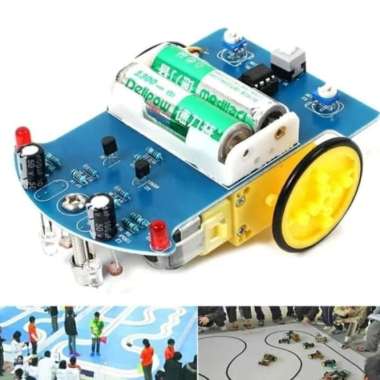 KIT ROBOT LINE FOLLOWER & TRACK LINE TRACER (BELUM DIRAKIT)