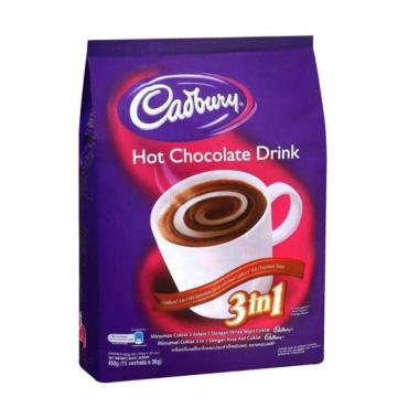 Promo Harga Cadbury Hot Chocolate Drink 3 in 1 per 15 sachet 30 gr - Blibli