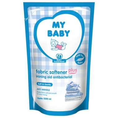 My Baby Softener Ironing Aid Pelembut Pakaian Bayi Blue [1500mL]