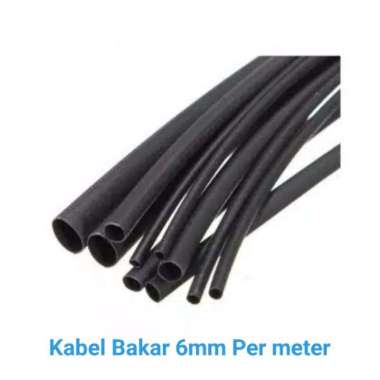 Kabel Bakar Heat Shrinkable Tubing 6mm