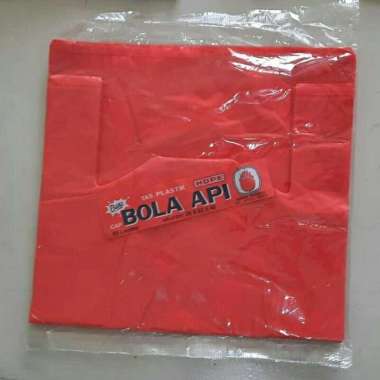 Kresek Bola Api Tas Plastik HDPE Besar 28x48 28 x 48 02 50 Lembar Merah