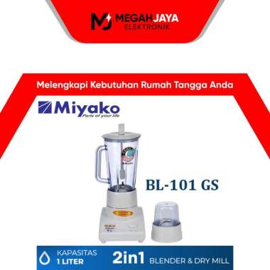 MIYAKO BLENDER BL-101 GS / BL-101GS (KACA / 1 LITER) GARANSI RESMI
