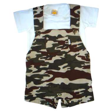 PLEU Overall Loreng Setelan Bodysuit Bayi Laki Laki 18 bulan