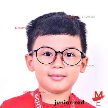 Kacamata Anak Kids Antiradiasi / Photochromic / Blueray Junior Red Frame saja