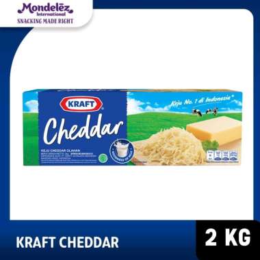 Promo Harga Kraft Cheese Cheddar 2000 gr - Blibli
