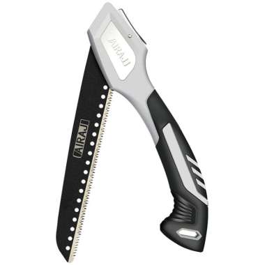 AIRAJ Hand Folding Saw Gergaji Kayu Lipat Camping Portable SK5 Steel - Small TERBAIK