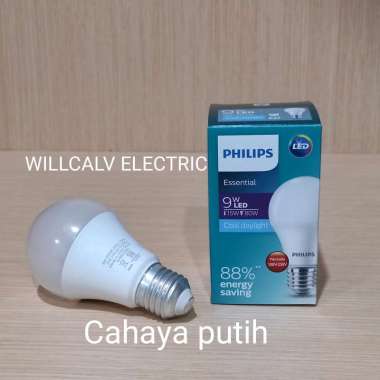 Lampu led Philips 9w Essential cahaya putih / Lampu philips led Essential 9w cahaya putih