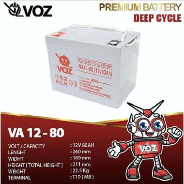 Baterai UPS Battery UPS VRLA Voz 12V 80Ah