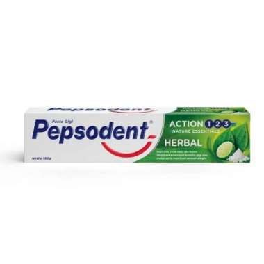 Promo Harga Pepsodent Pasta Gigi Action 123 Herbal 75 gr - Blibli