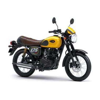 Kawasaki W175 Cafe Sepeda Motor Kawasaki Rider Protection KUNING JADETABEKSER