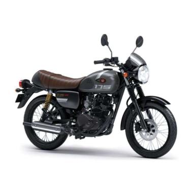 Kawasaki W175 Cafe Sepeda Motor Kawasaki Rider Protection abu abu JADETABEKSER