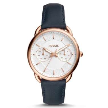 Fossil ES4260 Tali Kulit Jam Tangan Wanita - Biru BLUE