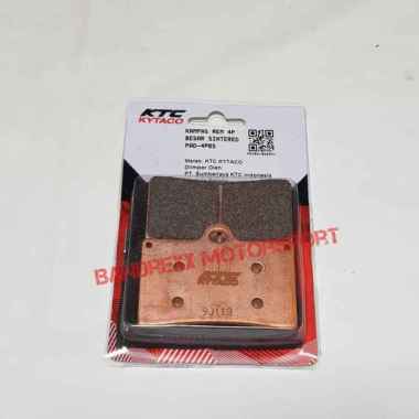 KTC 4 Piston Besar Sintered Kampas Rem Motor SILVER