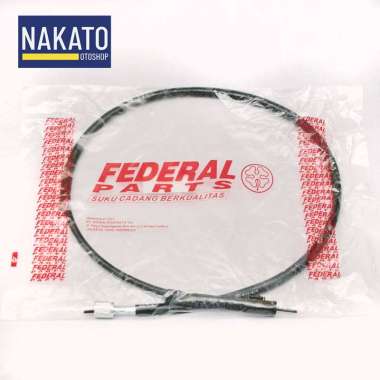 Federal Kabel Speedometer Spido Beat/ FI/ POP/ Sporty/ Scoopy/ Spacy Karbu Black Hitam