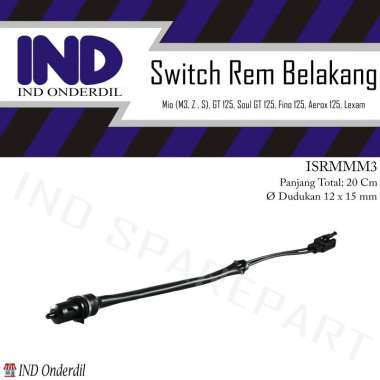 IND Onderdil Switch-Swit-Suit-Sensor Lampu Rem Belakang-Kiri Mio M3-Z-S-New 125 & Soul GT 125 & GT 1