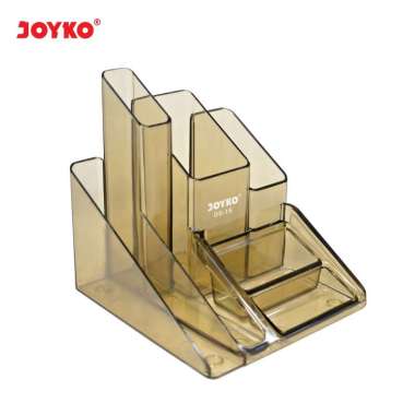Desk Set Stationery Stand Tempat Alat Tulis Joyko DS-15 Transparent Brown