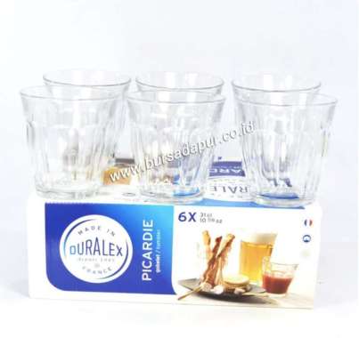 Duralex Glass Picardie Clear Tumbler 31 cl - 310 ml SET 6 PCS Clear Transparan