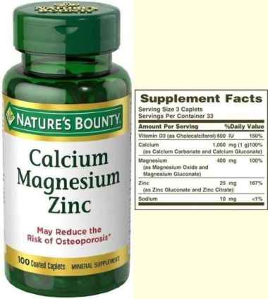 Jual Nature S Bounty Calcium Magnesium Zinc 100 Tablet Online Desember 2020 Blibli