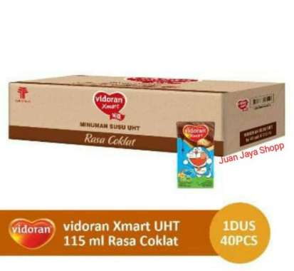 Promo Harga Vidoran Xmart UHT Coklat 115 ml - Blibli