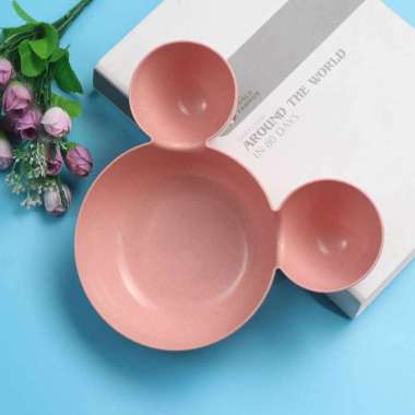 Piring Mangkok Mickey Mouse Bentuk Unik / Mangkuk Lucu Anak / Mangkuk Mickey Mouse / Piring Mickey R