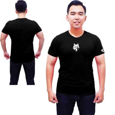 Kaos Fitness Gym Moon Wolf Serigala Bodyfit L